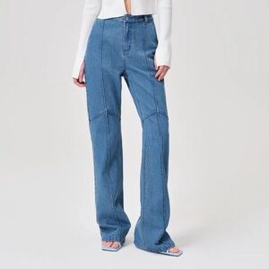 Baggy patchwork denim jeans